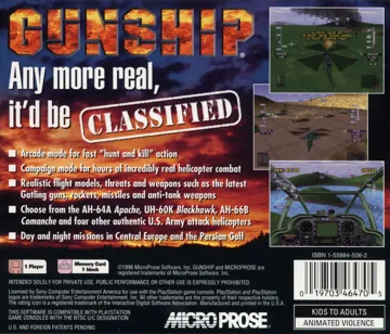 Gunship (US) box cover back